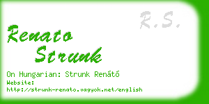 renato strunk business card